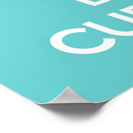 Impression de l'affiche Garder le calme et cuire d (Coin)