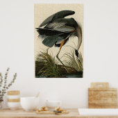 Impression de l'affiche Great Blue Heron (Cuisine)