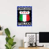 Impression de l'affiche italienne américaine de Ch (Bureau à domicile)