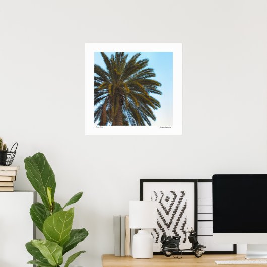 Impression de l'affiche Palm Tree (Bureau à domicile)