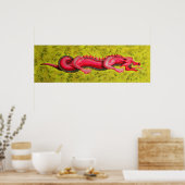 Impression de l'affiche Red Chinese Dragon (Cuisine)