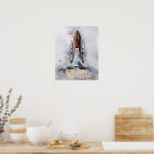 Impression de l'affiche "Rocket" dans l'espace (Cuisine)
