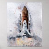 Impression de l'affiche "Rocket" dans l'espace (Devant)