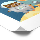 Impression de l'affiche spatiale de la Chouette ré (Coin)