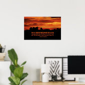Impression de l'affiche Travail dur et chance (Bureau à domicile)
