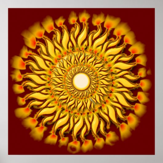 Impression de l'affiche tribal Sun (Devant)