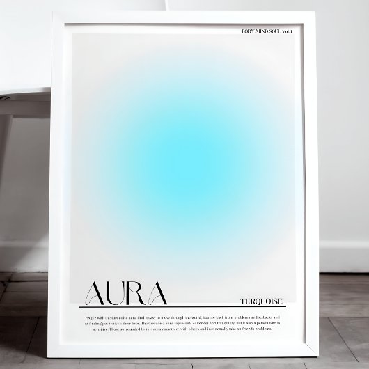 Impression de l'affiche Turquoise Aura