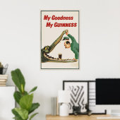 Impression de l'affiche vintage du crocodile Guinn (Bureau à domicile)