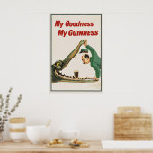 Impression de l'affiche vintage du crocodile Guinn (Cuisine)