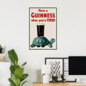 Impression de l'affiche vintage Guinness Turtle, b (Bureau à domicile)