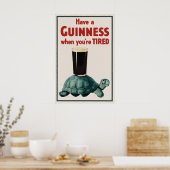 Impression de l'affiche vintage Guinness Turtle, b (Cuisine)