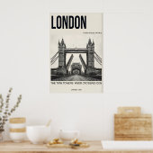 Impression de l'ancien pont de la Tour de Londres (Cuisine)