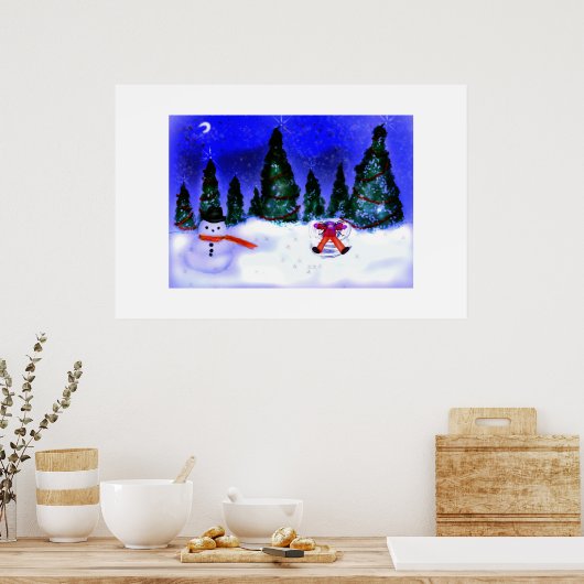 Impression de l'angle de neige (Cuisine)