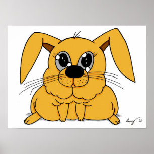 Impression de lapin gras mignon