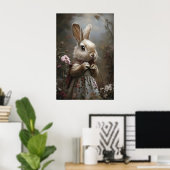 Impression de lapin victorien Lapin de Pâques, Cot (Bureau à domicile)