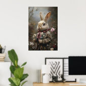 Impression de lapin victorien Lapin de Pâques en f (Bureau à domicile)