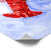 Impression de l'aquarelle du homard (Coin)