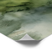 Impression de l'arbre de pin | Hiver Paysage Mur A (Coin)