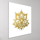 Impression de l'art de la fleur Lotus Gold (Poser)