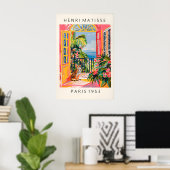 Impression de l'art du tigre de style Matisse Rose (Bureau à domicile)