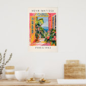 Impression de l'art du tigre de style Matisse Rose (Cuisine)