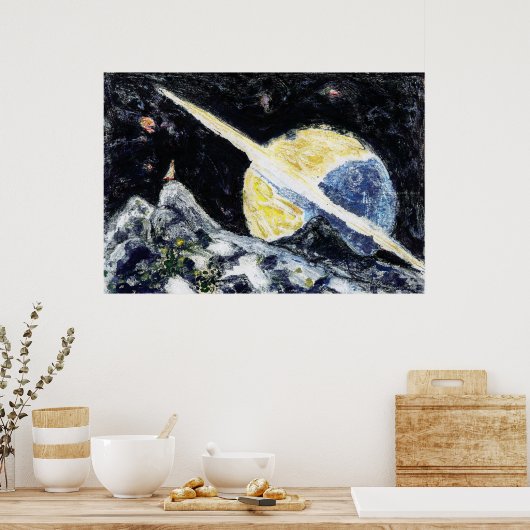 Impression de l'art Wanderer Space (Cuisine)