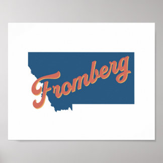 Impression de l'état de Fromberg, Montana