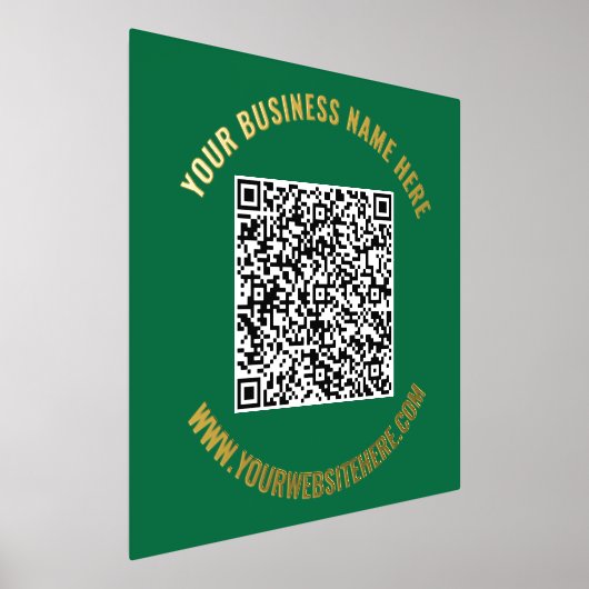 Impression de l'huile de texte QR Code Scan Info - (Poser)