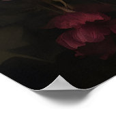 Impression de libellule Dark Academia, jardin flor (Coin)