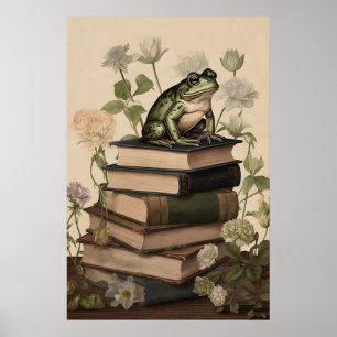 Impression de librairie grenouille, Dark Academia