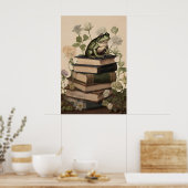 Impression de librairie grenouille, Dark Academia  (Cuisine)