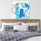 Impression de linogravure Dogue Allemand Color Rei (Insitu(Chambre))