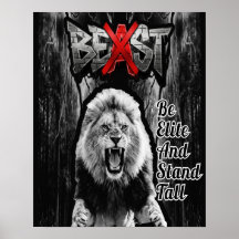 Impression de Lion BEAST, Affiche de valeur en Pap