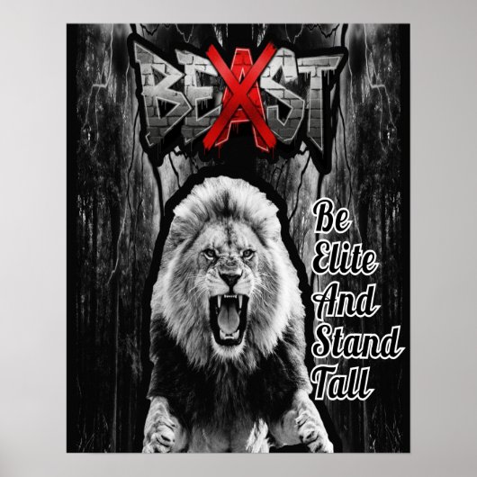 Impression de Lion BEAST, Affiche de valeur en Pap (Devant)