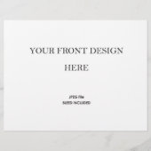 Impression de livret de programme de mariage 5,5x8 (Devant)