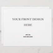 Impression de livret de programme de mariage 5,5x8 (Devant / Derrière)