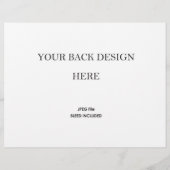 Impression de livret de programme de mariage 5,5x8 (Dos)