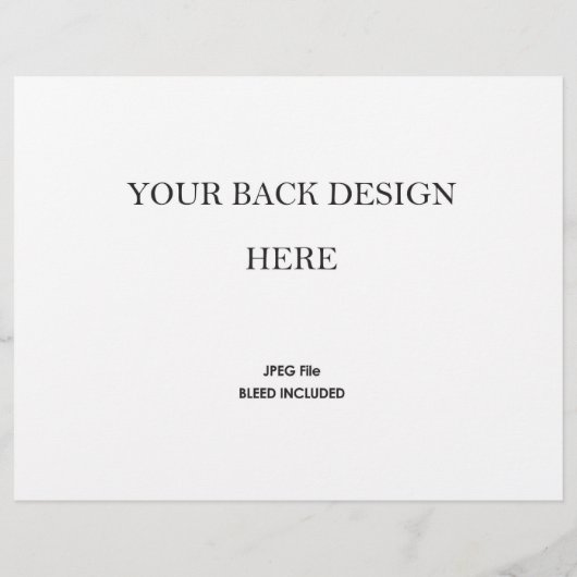 Impression de livret de programme de mariage 5,5x8 (Dos)