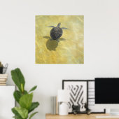Impression de l'ombre de la tortue marine (Bureau à domicile)
