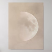 Impression de lune Affiche de lune Peinture de lun (Devant)