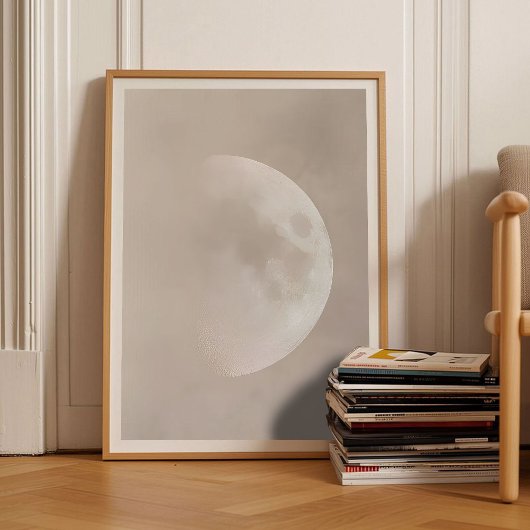 Impression de lune Affiche de lune Peinture de lun