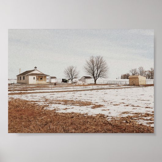 Impression de maison d'école amish (Devant)