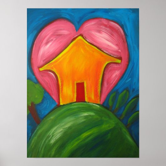 Impression de maison heureuse (Devant)