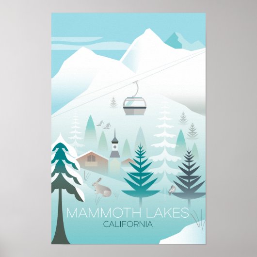 Impression de Mammoth Lakes en hiver (Devant)