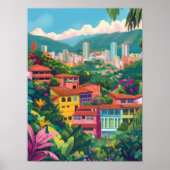 Impression de Medellín Colombie Illustration Medel (Devant)