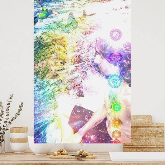 Impression de méditation, papier d'affiche de vale (Cuisine)