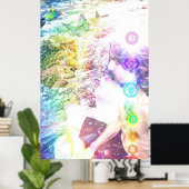 Impression de méditation, papier d'affiche de vale (Bureau à domicile)