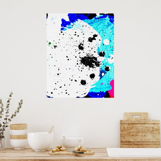 Impression de mes peintures abstraites originales. (Cuisine)