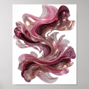 Impression de mode ART ABSTRAIT Argent