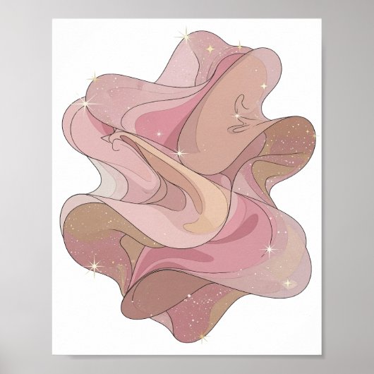 Impression de mode ART ABSTRAIT Argent Clair (Devant)